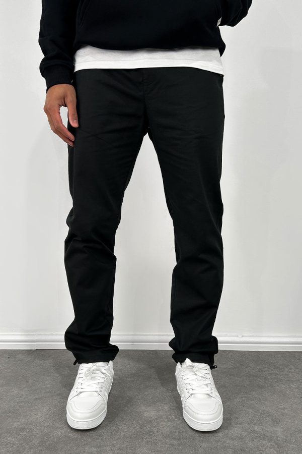 Relaxed Pintuck Joggers - Black Online Sale - Image 3