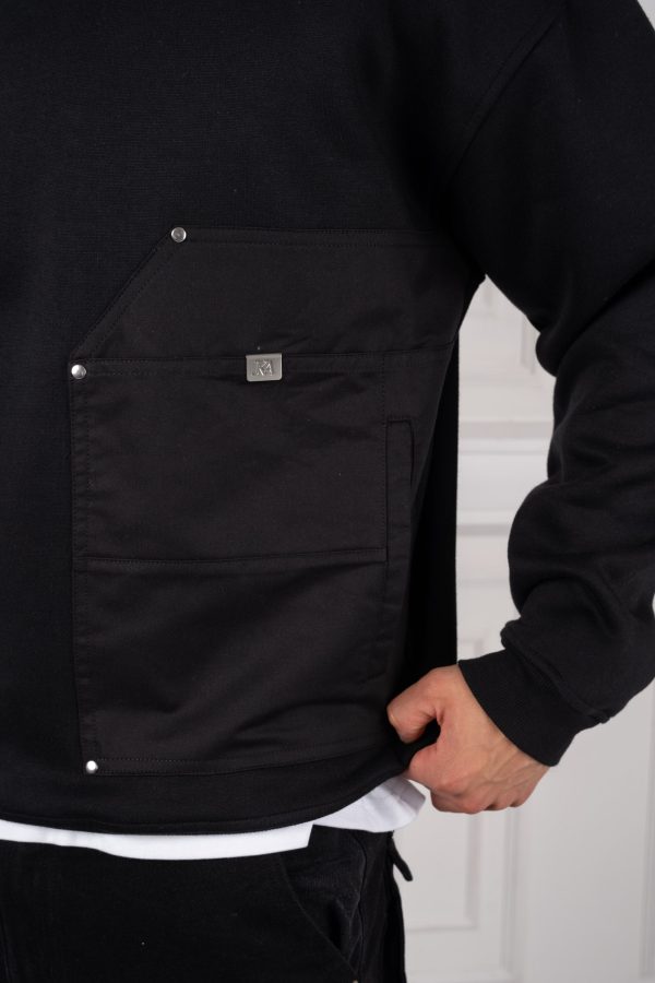 Off World Puff Print Hoodie - Black Fashion - Image 4