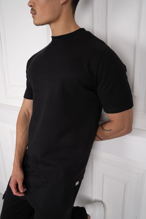 Day To Day T-Shirt And Cargo Jogger Set - Black Cheap - Image 2