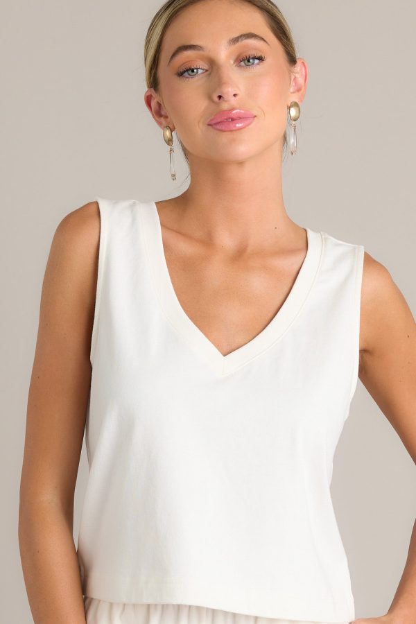 Z Supply Sloane V-Neck Sea Salt Tank Fashion