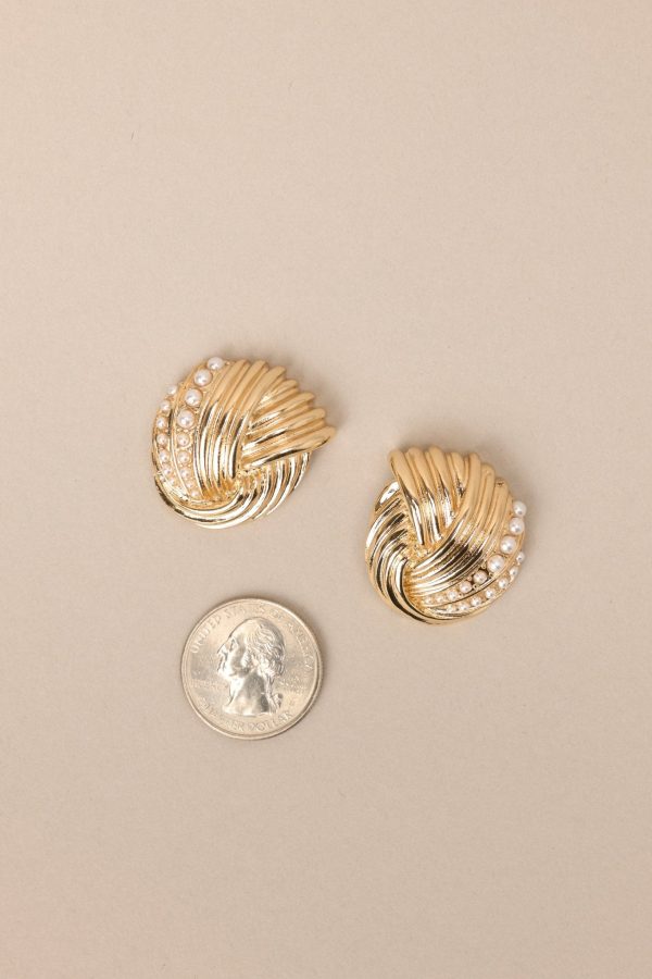 It All Works Out Gold Earrings Fashion - Image 4
