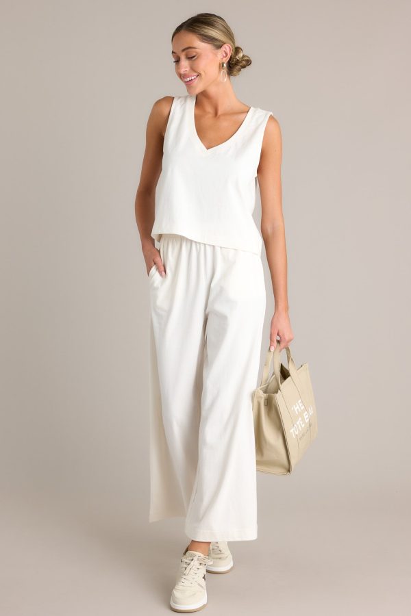 Z Supply Sloane V-Neck Sea Salt Tank Fashion - Image 4