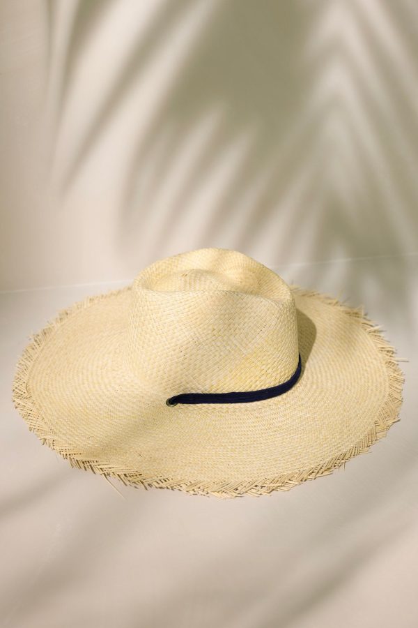 Sunshine Tienda Miriam Wide Brimmed Palm Fringe Hat Online